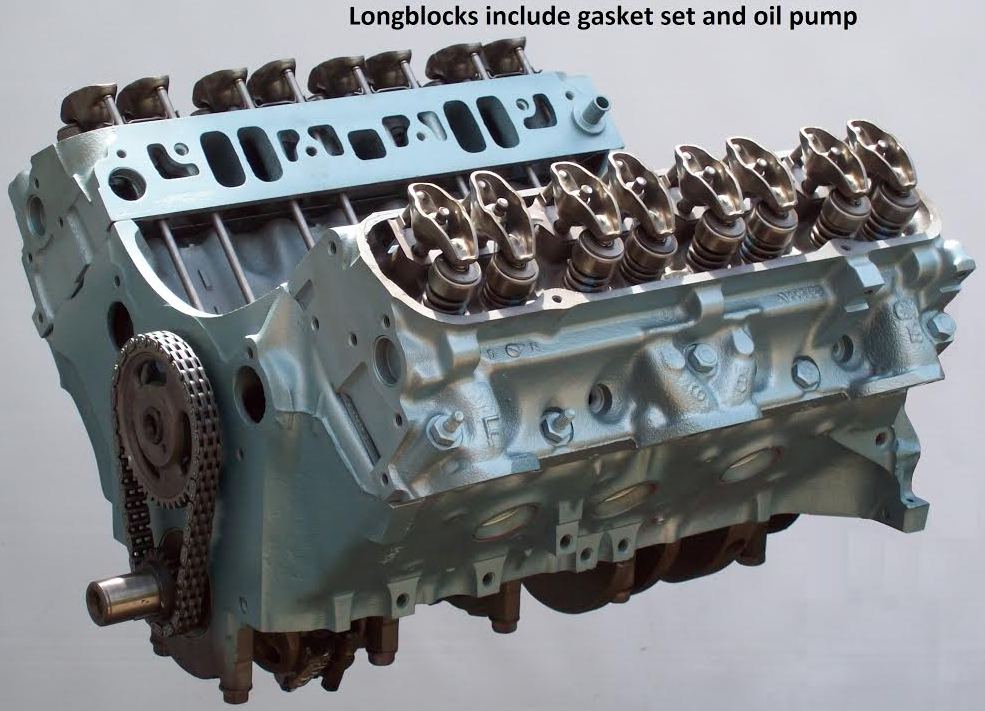 Remanufactured Pontiac longblock